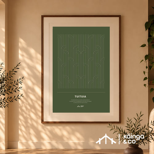 Tūāpapa Prints - Te Papanui Green | Digital 3 Piece Art Set