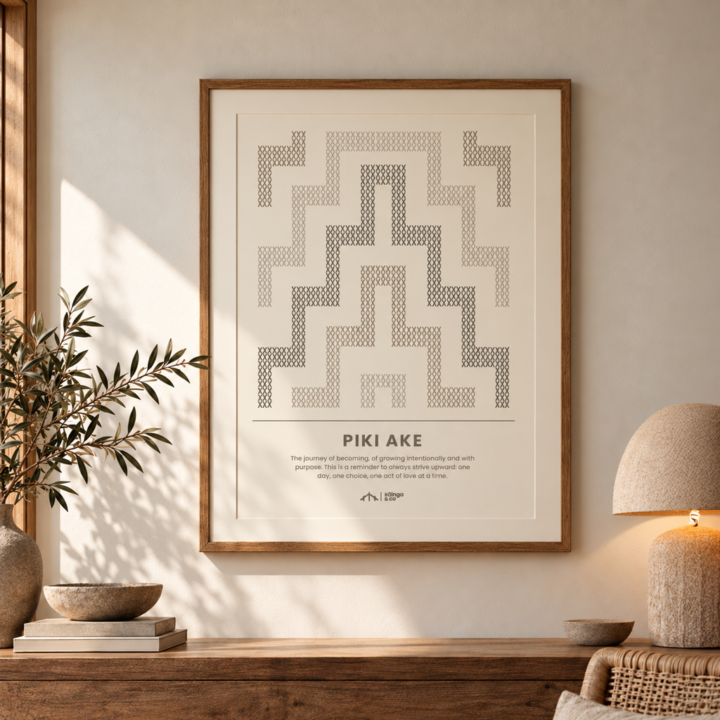 Tūāpapa Prints - Kapua Grey | Digital 3 Piece Art Set