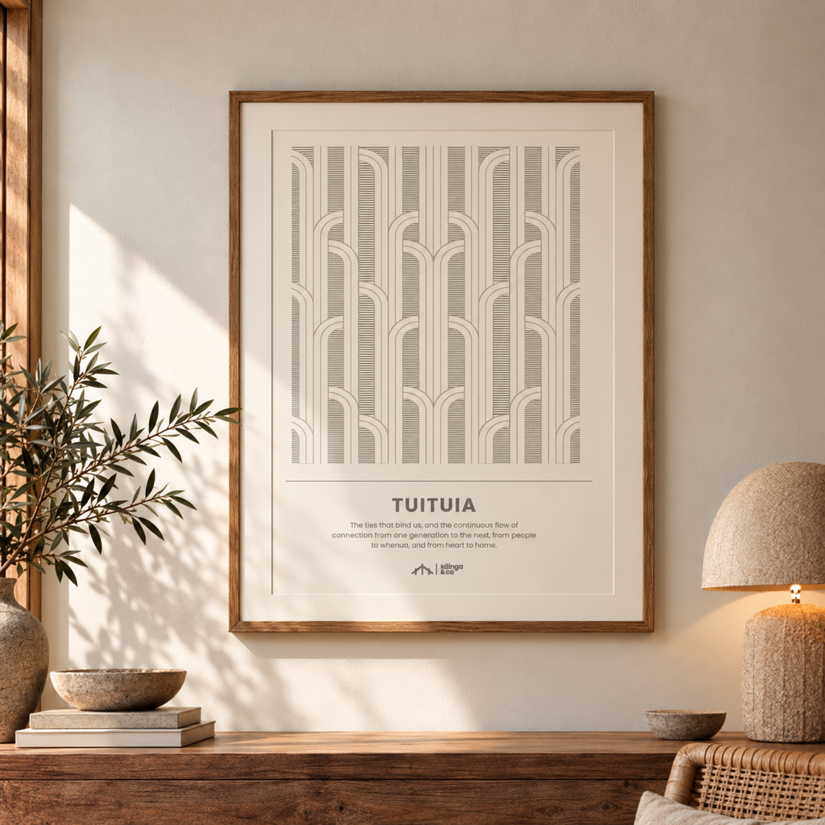 Tūāpapa Prints - Kapua Grey | Digital 3 Piece Art Set